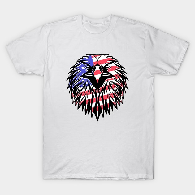 USA flag eagle T-Shirt by designgoodstore_2